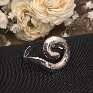 RLM Sterling Silver Swirl Cuff Bracelet